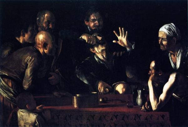 The Tooth-drawer In A Tavern by Caravaggio