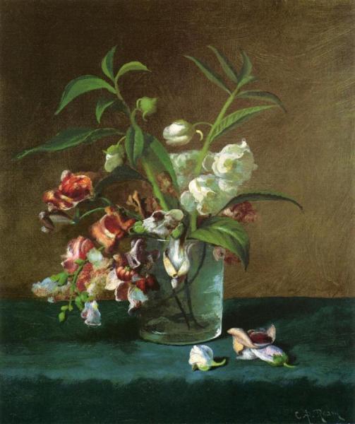Floral Still Life by Carducius Plantagenet Ream