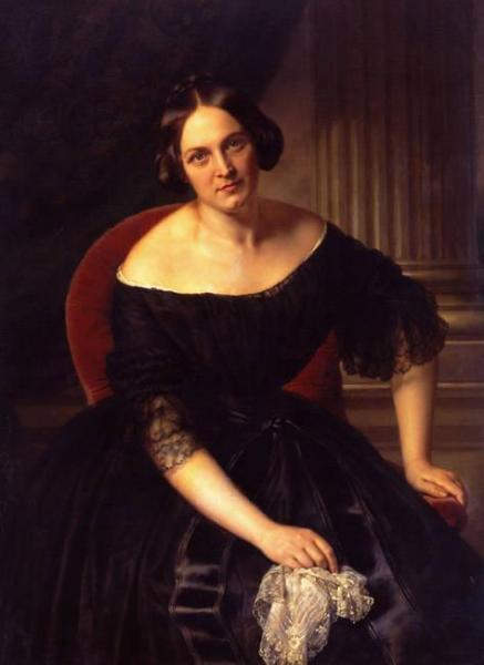 Portrait Of Opera Singer Wilhelmine Schröder-devrient by Carl Begas