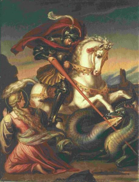 St. George Slaying The Dragon by Carl Begas