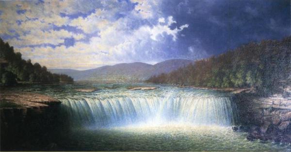 Falls Of The Cumberland River, Whitley County, Kentucky by Carl Christian Brenner