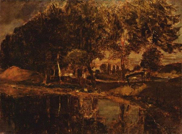 At The Seddiner Lake In Kähnsdorf by Carl Eduard Schuch