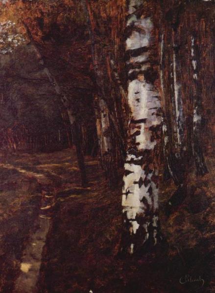 Birch Forest In Ferch by Carl Eduard Schuch