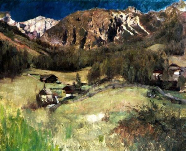 Landscape From Tyrol by Carl Eduard Schuch