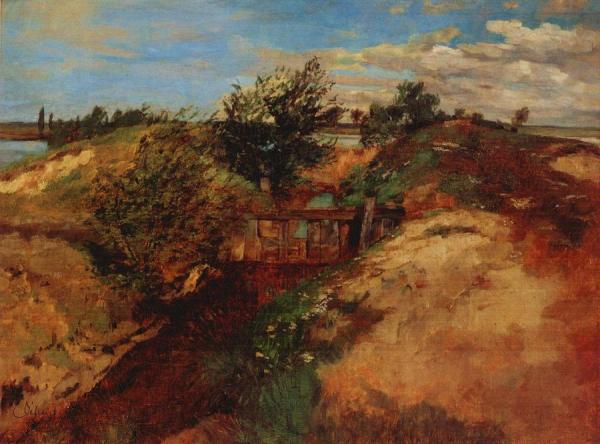 Lock At Kähnsdorf by Carl Eduard Schuch