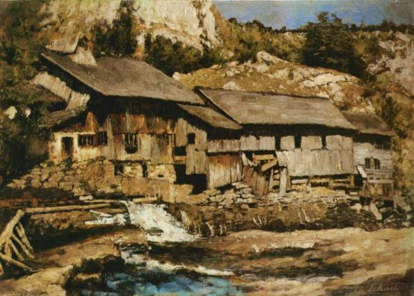 Mill At Saut Du Doubs by Carl Eduard Schuch