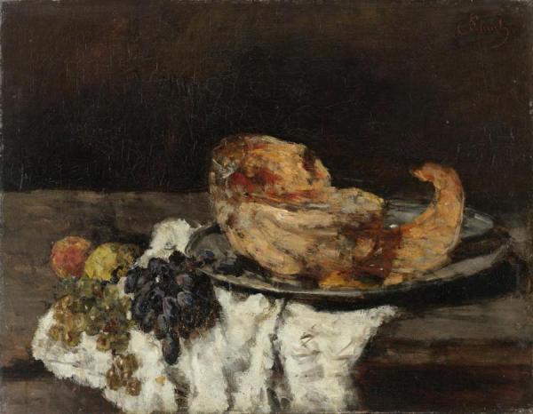 Pumpkin Slices by Carl Eduard Schuch