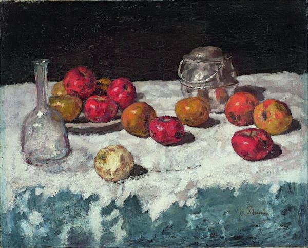 Carl Eduard Schuch Still Life With Apples