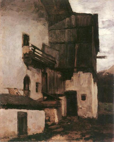 Village House In Hintersee by Carl Eduard Schuch