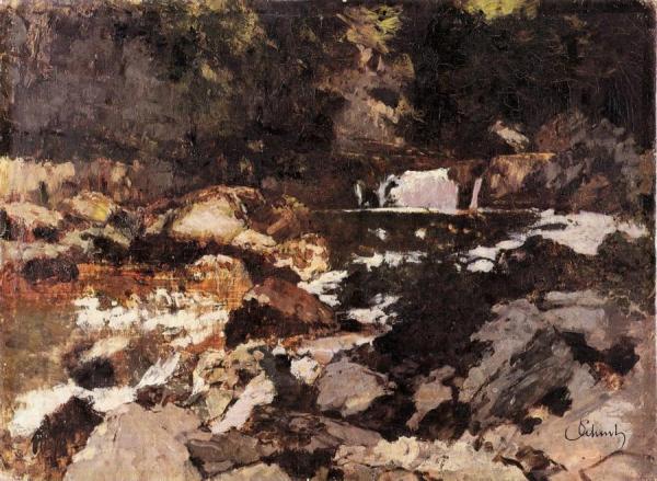 Wild Brook, Saut Du Doubs by Carl Eduard Schuch