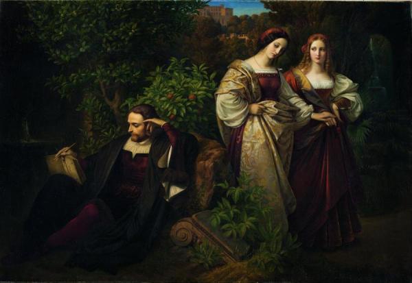 Torquato Tasso And The Two Leonores by Carl Ferdinand Sohn