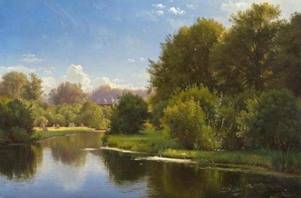 Landscape With A Stream by Carl Frederik Peder Aagaard