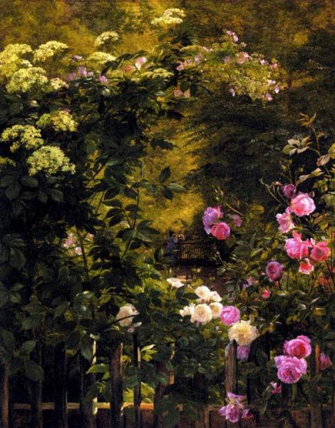The Rose Garden by Carl Frederik Peder Aagaard