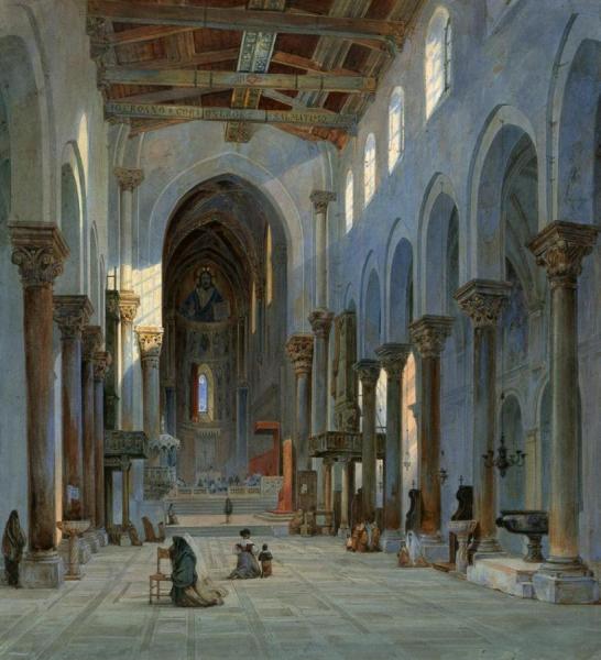 Carl Friedrich Heinrich Werner The Cathedral Of Cefalú, Interior