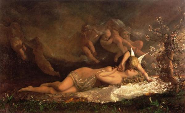 The Awakening Of Spring by Carl Gutherz Oil Painting Reproductions