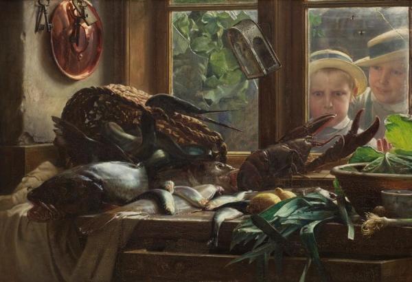 Carl Heinrich Bloch A Kitchen