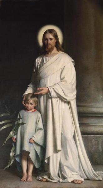 Carl Heinrich Bloch Christ Blessing The Little Child