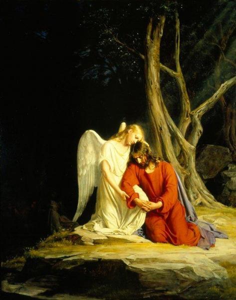 Christ In Gethsemane (kristus I Gethsemane) by Carl Heinrich Bloch