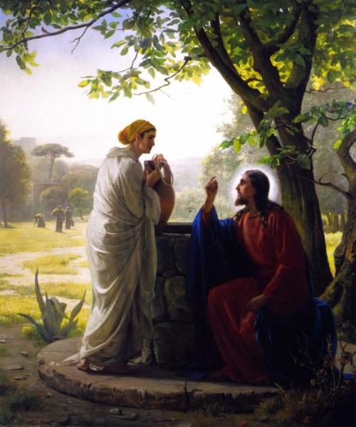 Jesus And The Samaritan Woman by Carl Heinrich Bloch