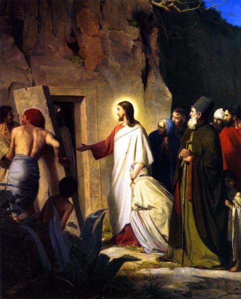 Carl Heinrich Bloch Jesus Raises Lazarus From The Dead