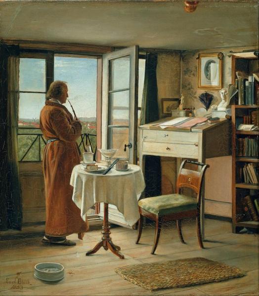 The Actor Kristian Mantzius In His Study by Carl Heinrich Bloch Oil Painting Reproductions