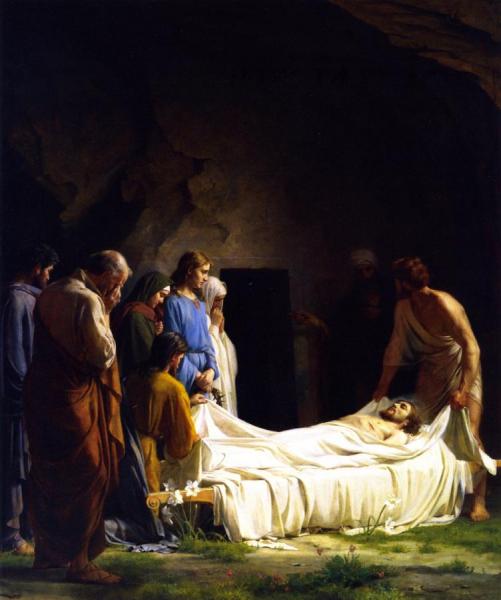 The Burial by Carl Heinrich Bloch