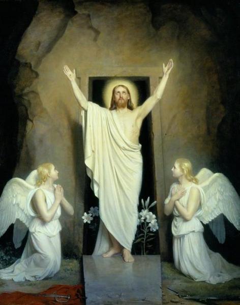 The Resurrection (opstandelsen) by Carl Heinrich Bloch