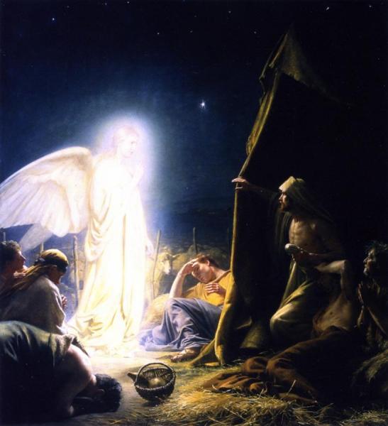The Shepherds And The Angel by Carl Heinrich Bloch