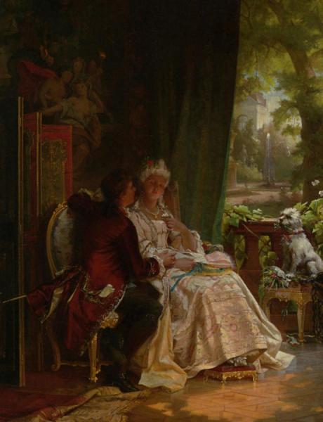 Romance by Carl Herpfer Oil Painting Reproductions