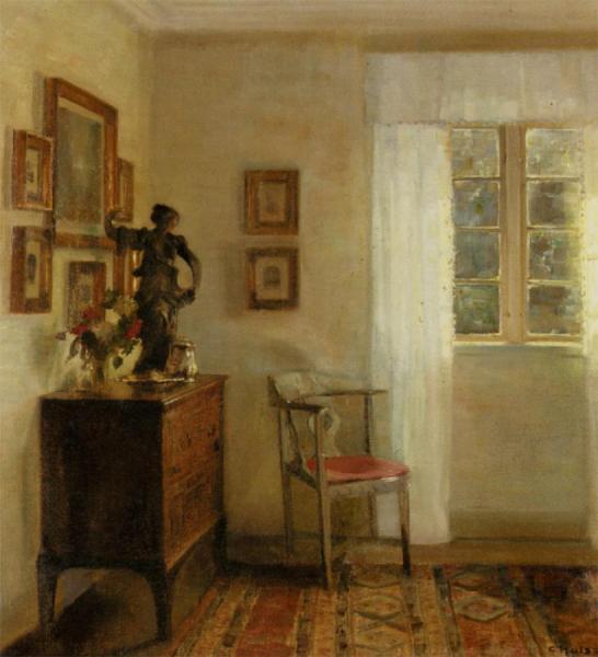 Interior With Bureau by Carl Holsoe