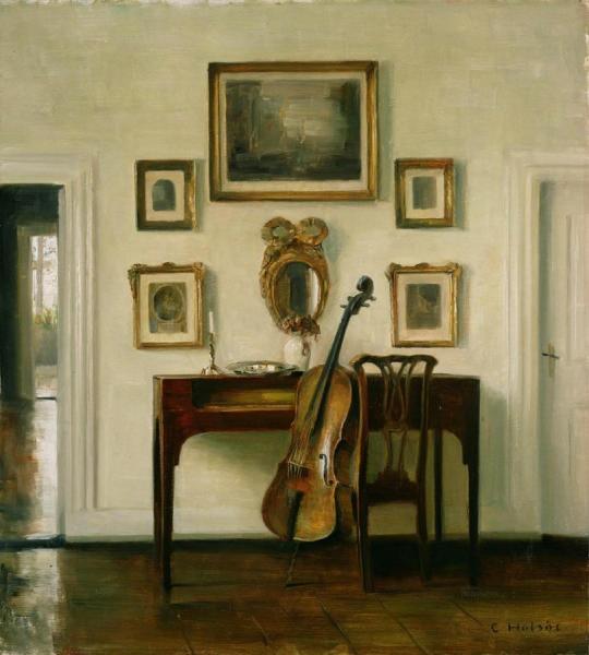 The Music Room by Carl Holsoe Oil Painting Reproductions