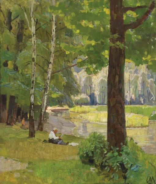 Carl Julius Rudolf Moll In The Park