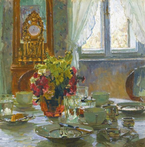 Carl Julius Rudolf Moll The Breakfast Table