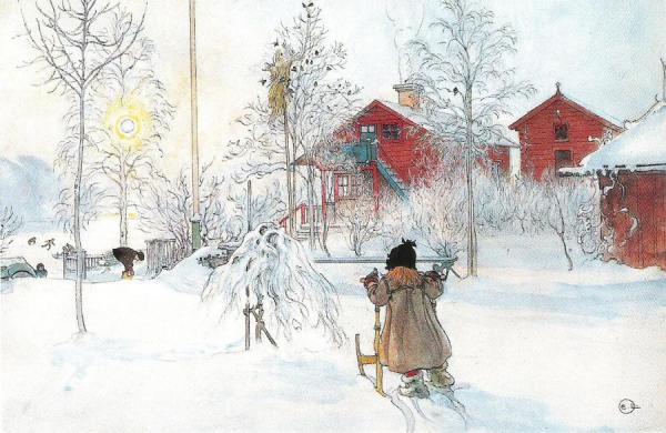 Garden Och Brygghuset, 1899 by Carl Larsson Oil Painting Reproductions