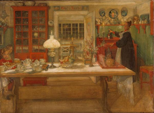 Getting Ready For A Game by Carl Larsson