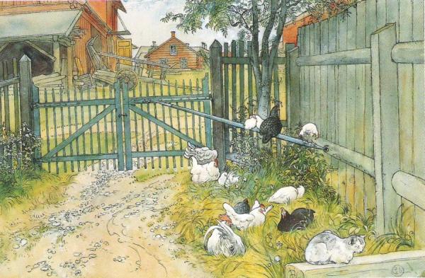 Grinden(1899) by Carl Larsson