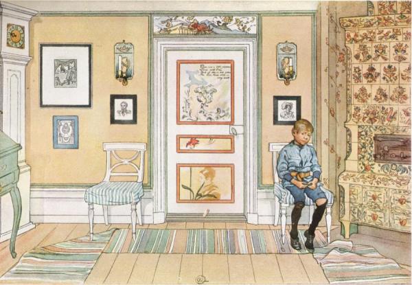 In The Orner(1894) by Carl Larsson