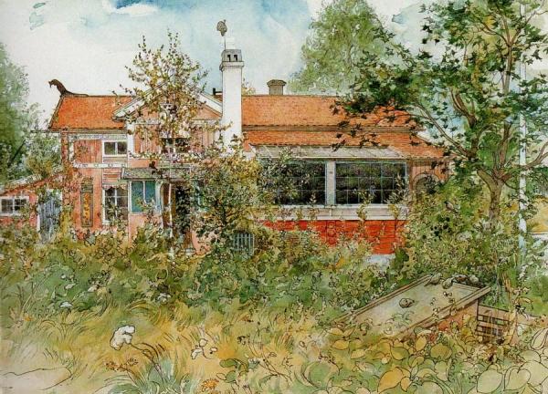 Lilla Hyttnas by Carl Larsson Oil Painting Reproductions