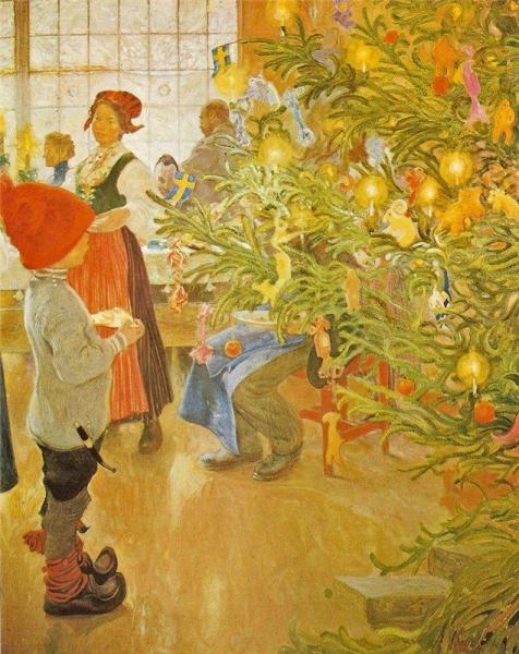 Now It's Christmas Again by Carl Larsson