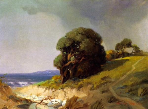 California Landscape by Carl Oscar Borg Oil Painting Reproductions