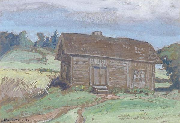 Hus På Prärien by Carl Oscar Borg