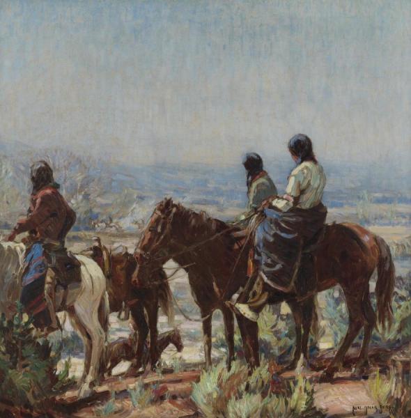 Watching The Race by Carl Oscar Borg