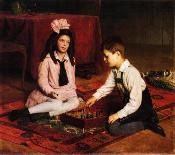 The Chess Match by Carl Probst