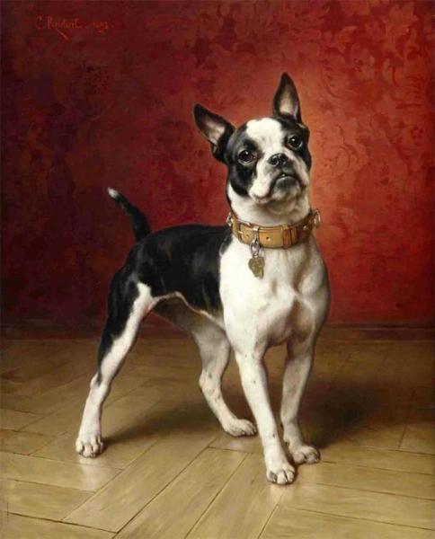 A French Bulldog by Carl Reichert