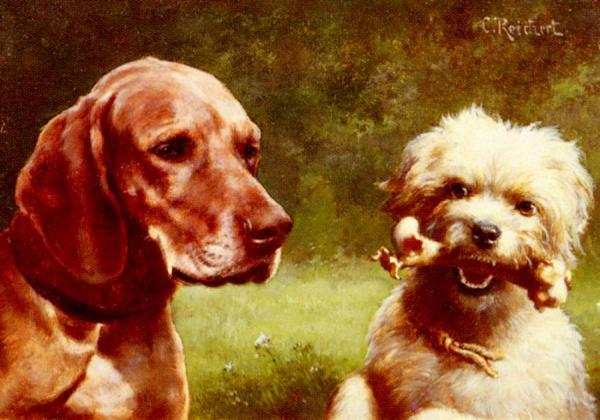 The Cynic And The Philosopher by Carl Reichert Oil Painting Reproductions