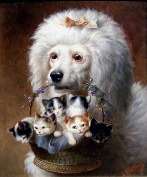 The Poodle's Friends by Carl Reichert