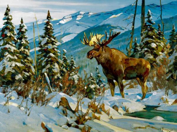 A Knight Errant by Carl Rungius Oil Painting Reproductions