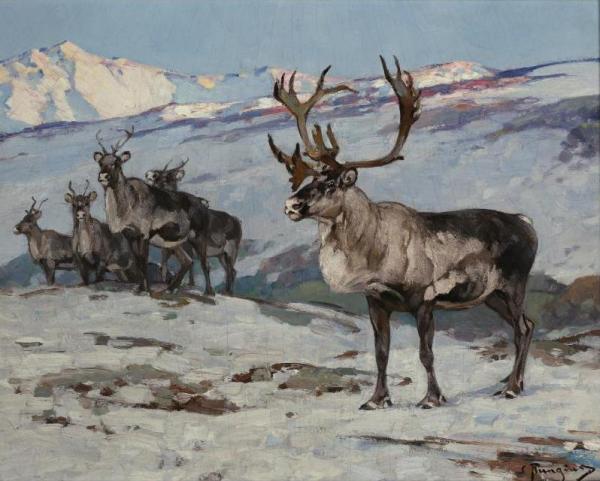 Patriarch Of The Herd by Carl Rungius