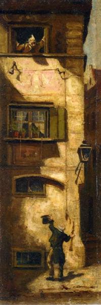 The Musical Beggar by Carl Spitzweg