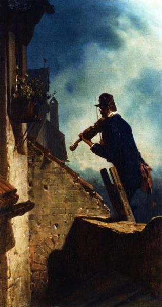The Serenade by Carl Spitzweg